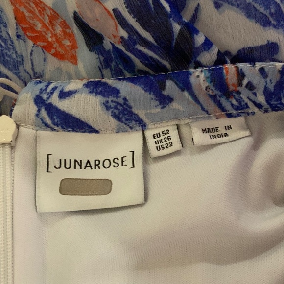 Junarose Chiffon Blue Maxi Dress Plus Size 22 - Picture 8 of 10